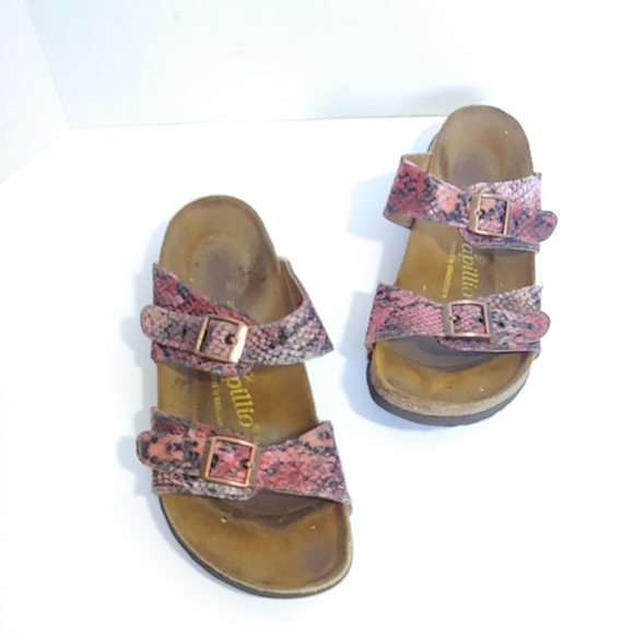 Birkenstock Shoes - Birkenstock papillio faux snakeskin sandals